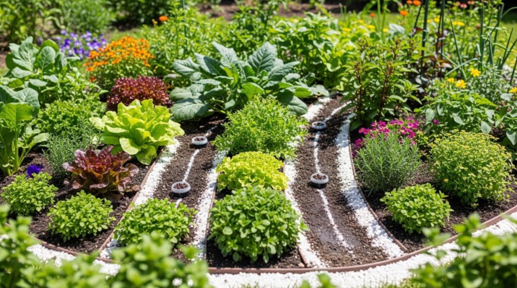 Combined natural methods – diatomaceous earth, boric acid bait, and vinegar – keeping garden ant-free