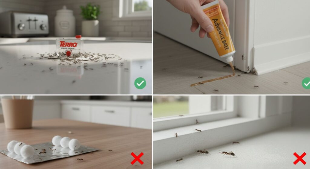 How to get rid of sugar ants - best bait treatments comparison chart