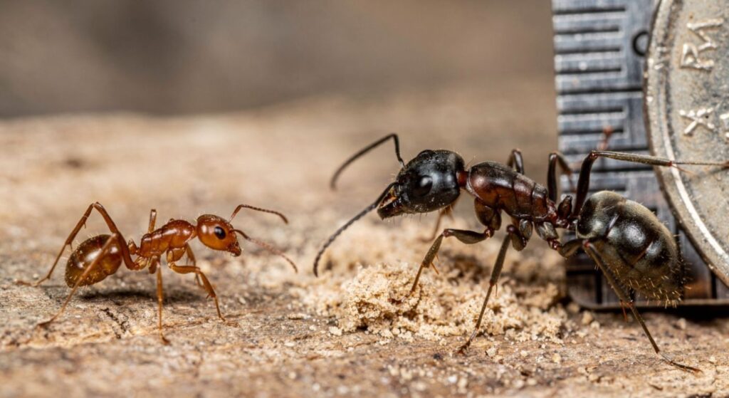 How to get rid of sugar ants vs carpenter ants size and damage comparison