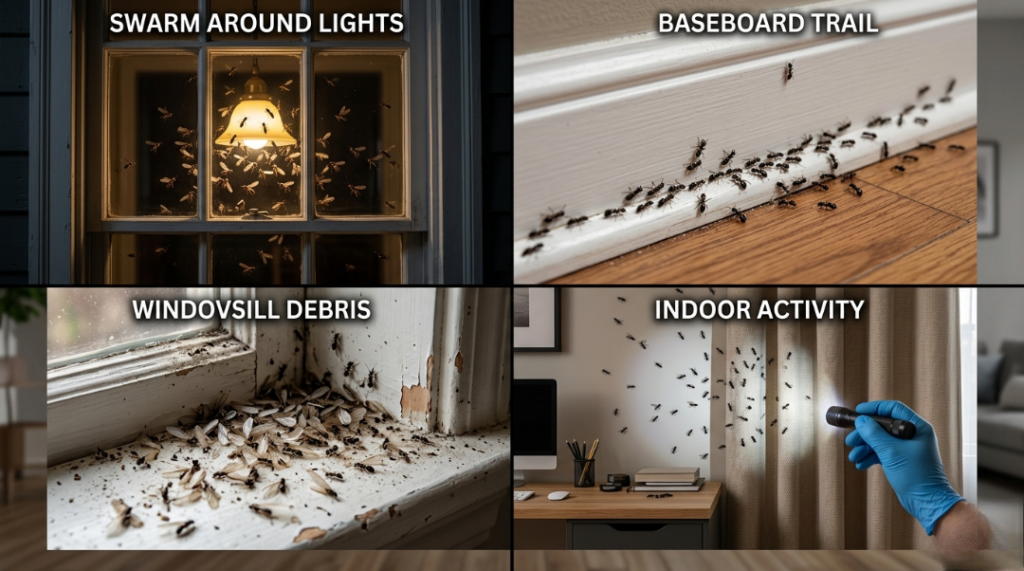 How to Get Rid of Flying Ants by recognizing infestation warning signs