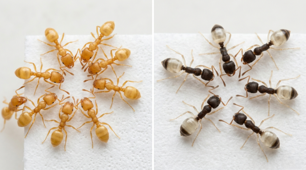 Pharaoh ants vs Ghost ants comparison - how to identify correctly